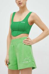 Tommy Hilfiger pantaloni scurti femei, culoarea verde, cu imprimeu, high waist PPYX-SZD0G3_77X