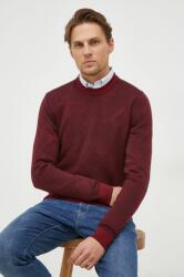 HUGO BOSS pulover de lana barbati, culoarea bordo, light 9BYX-SWM0E1_83X
