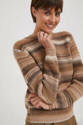 Benetton pulover de lana femei, culoarea maro 9BYX-SWD0T8_88X