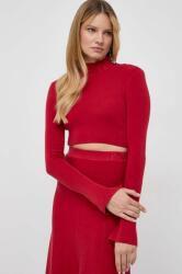 Patrizia Pepe pulover femei, culoarea rosu, light, cu turtleneck 9BYX-SWD148_33X