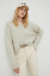 American Vintage pulover din amestec de lana femei, culoarea gri, 99KK-SWD0HZ_09X