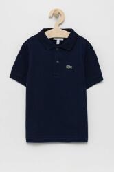Lacoste tricouri polo din bumbac pentru copii culoarea albastru marin, neted PPY8-POB01E_59A