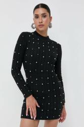 Silvian Heach rochie culoarea negru, mini, mulata MBYX-SUD00Y_99X