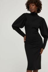ANSWEAR rochie culoarea negru, mini, drept BMYX-SUD0DB_99X