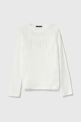 Sisley longsleeve din bumbac pentru copii culoarea alb 9BYX-BUG047_00X