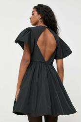 REDValentino rochie culoarea negru, mini, evazati 9BYX-SUD0NS_99X