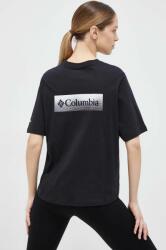 Columbia tricou North Cascades femei, culoarea negru 1992085 PPYX-TSD1OM_99X