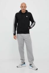Adidas bluza barbati, culoarea negru, cu glugă, cu imprimeu 9BYX-BLM092_99X