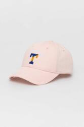 Tommy Hilfiger șapcă din bumbac pentru copii culoarea roz, cu imprimeu 9BYX-CAK00F_03X