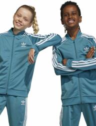 Adidas bluza copii culoarea turcoaz, cu imprimeu 9BYX-BLK06F_66X