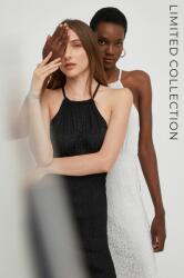 ANSWEAR rochie culoarea negru, maxi, evazati B9YY-SUD00S_99X