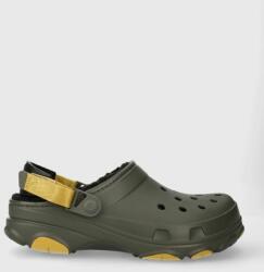 Crocs papuci Alle Terrain Lined Clog barbati, culoarea verde, 207936 9BYX-KLM032_97X
