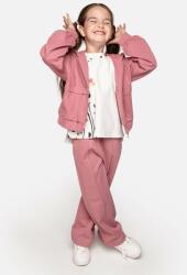 Coccodrillo pantaloni de trening din bumbac pentru copii culoarea roz, neted 9BYX-SPG03K_03X