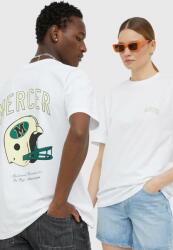 Mercer Amsterdam tricou din bumbac culoarea alb, cu imprimeu PPYX-TSU00M_00X