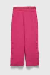 Guess pantaloni de trening pentru copii culoarea roz, neted 9BYX-SPG00K_42X