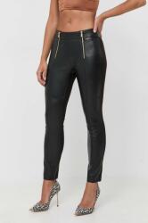 Pinko pantaloni femei, culoarea negru, mulata, high waist 9BYX-LGD0BB_99X