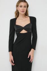 KARL LAGERFELD rochie culoarea negru, midi, drept 9BYX-SUD1HI_99X