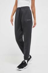 Calvin Klein Performance pantaloni de antrenament culoarea gri, melanj 9BYX-SPD11C_90Y