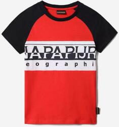 Napapijri tricou de bumbac pentru copii culoarea rosu, modelator 99KK-TSK00T_33X