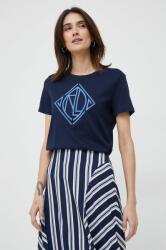 Lauren Ralph Lauren tricou femei, culoarea albastru marin PPYX-TSD07S_59X
