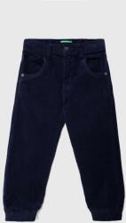 Benetton pantaloni copii culoarea albastru marin, neted 9BYX-SPB03H_59X