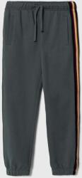 Benetton pantaloni de trening pentru copii culoarea gri, cu imprimeu 9BYX-SPK054_90X
