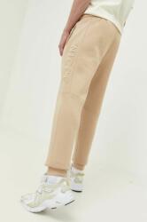 Nicce pantaloni de trening culoarea bej, cu imprimeu PPYX-SPM0LA_08X