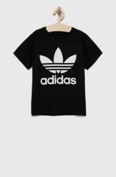 Adidas tricou de bumbac pentru copii H25245 culoarea negru, cu imprimeu 9BY8-TSK00C_99X