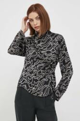 Sisley bluza femei, culoarea negru, modelator 9BYX-BUD09A_99X