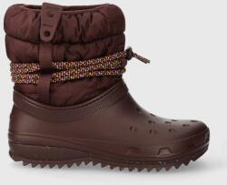 Crocs cizme de iarna Classic Neo Puff Luxe Boot culoarea bordo, 207312 9BYX-OBD32M_83X