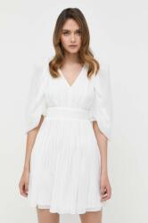 Morgan rochie culoarea alb, mini, evazati PPYX-SUD2M8_00X