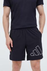 adidas Performance pantaloni scurți de antrenament Train Icons Big Logo culoarea negru 9BYX-SZM01Y_99X