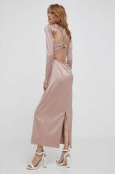 Calvin Klein rochie culoarea bej, maxi, evazati 9BYX-SUD02N_80X