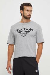 Reebok Classic tricou din bumbac Basketball culoarea gri, cu imprimeu 9BYX-TSM1F7_90X
