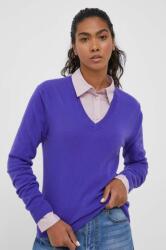 Benetton pulover de lana femei, culoarea violet, light 9BYX-SWD0NM_45X