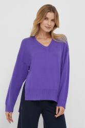 Benetton pulover de lana femei, culoarea violet 9BYX-SWD0MO_45X