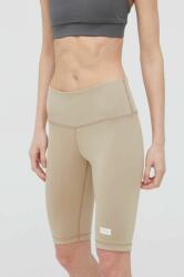 Arkk Copenhagen pantaloni scurti femei, culoarea bej, neted, medium waist PPYY-SZD13E_80X