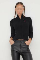 Tommy Jeans cardigan femei, culoarea negru, light DW0DW16532 9BYX-SWD12Z_99X