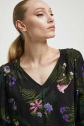 MEDICINE bluza femei, culoarea negru, in modele florale ZBYX-BDD700_99B