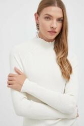 HUGO BOSS pulover femei, culoarea alb, light, cu turtleneck 9BYX-SWD117_01X