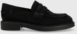 Vagabond Shoemakers mocasini din piele intoarsa Alex W femei, culoarea negru, cu toc plat 9BYY-OBD073_99X