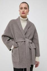 Beatrice .b palton de lana culoarea gri, de tranzitie, oversize MBYX-KPD013_90X