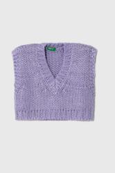 Benetton vesta din amestec de lana culoarea violet 9BYX-SWG05R_04X