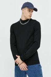 HUGO BOSS pulover de lana barbati, culoarea negru, light 9BYY-SWM0L9_99X