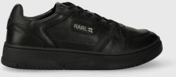 Karl Lagerfeld sneakers din piele KREW KL culoarea negru, KL53020 9BYX-OBM1U5_99X