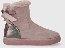 Garvalin cizme de iarna pentru copii din piele intoarsa culoarea roz 9BYX-OBG08P_30X