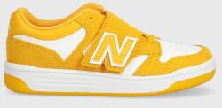 New Balance sneakers pentru copii PHB480WA culoarea galben 9BYX-OBK10K_18X