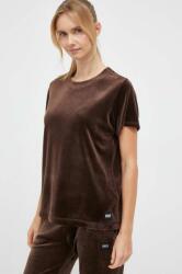 DKNY tricou femei, culoarea maro 9BYX-TSD17F_89X