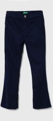 Benetton pantaloni copii culoarea albastru marin, neted 9BYX-SPG02B_59X