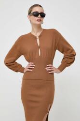 PINKO pulover de lana femei, culoarea maro, light 9BYX-SWD10F_82X